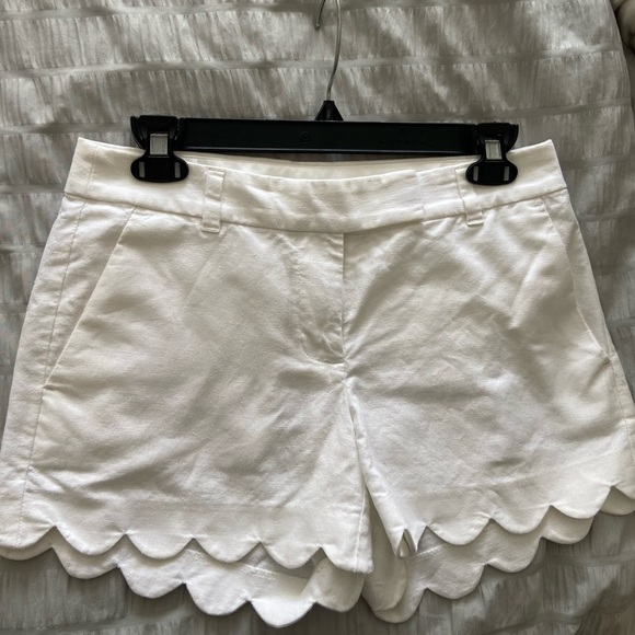 JCrew Factory scallop edge linen/cotton short sz 2 - Picture 6 of 7